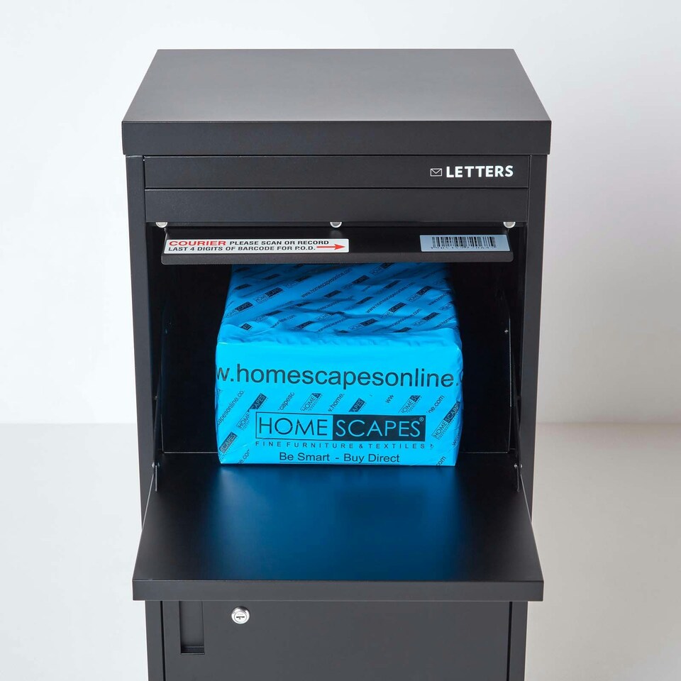 image 1 of SMART PARCEL BOX® Extra Large Front & Rear Access Black Black