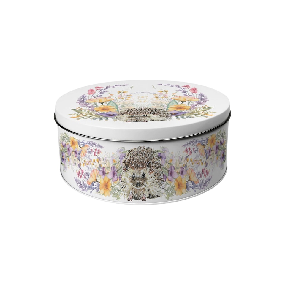 image 1 of Floral Hedgehog Cake Tin Set