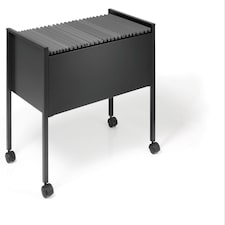 Durable Universal Suspension File Trolley | for 80 A4 Folders | Black | Black