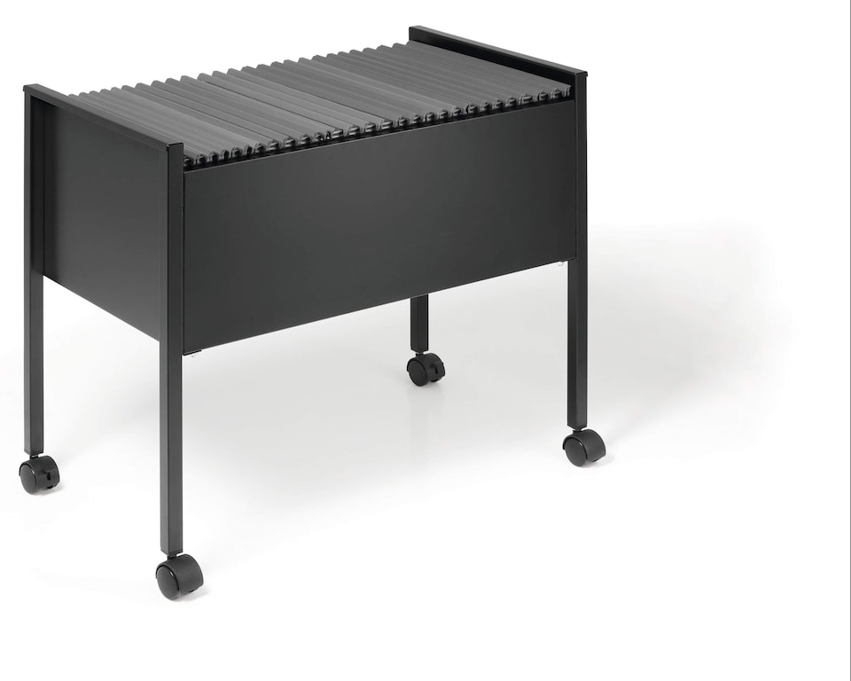 image 1 of Durable Universal Suspension File Trolley | for 80 A4 Folders | Black | Black