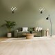 image 5 of Modern Birch Matte Black Wall Lighting Fixture with Transparent Acrylic Leaves