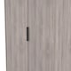 image 5 of Beijing Tall Double Wardrobe in Grey Oak (Ready Assembled) | Grey | Grey Oak