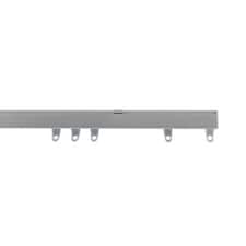 370cm Silver Fineline Aluminium Curtain Track | Silver | Silver