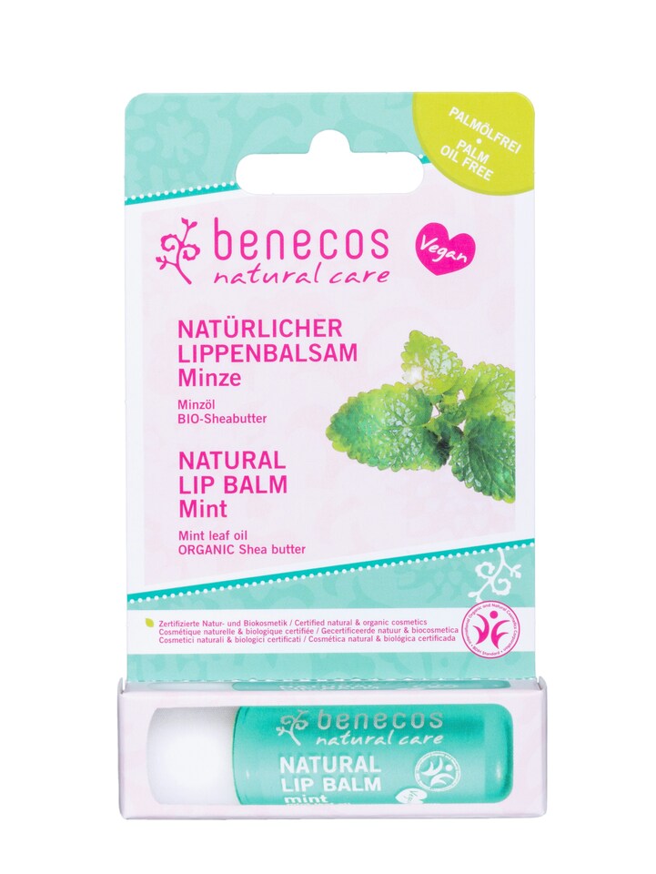BENECOS - Natural Lipbalm - Mint - PACK OF 3