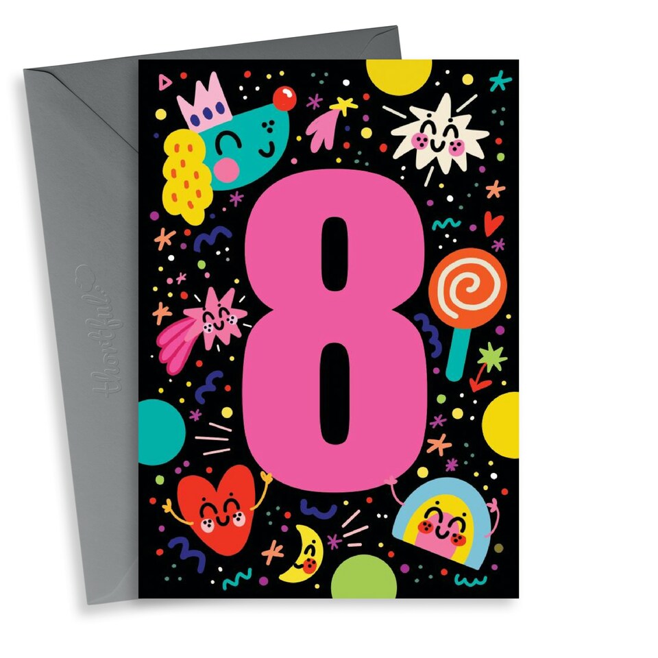 image 1 of Cute 8th Birthday Card