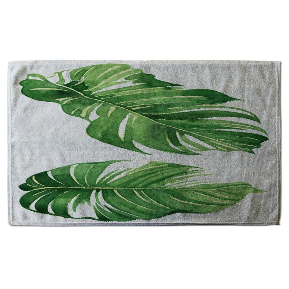 image 1 of Twin Botanical Leaves (Kitchen Towel)
