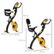 image 7 of HOMCOM 2-In-1 Folding Exercise Bike with 8-Level Magnetic Resistance Yellow