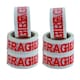 image 1 of Straame Pack of 6 Fragile Packaging Tape, Strong  Adhesive, (48mm x 66m)