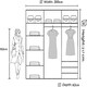 image 3 of Modern 200cm Sliding Mirrored Wardrobe with Drawers & Ample Storage | White, Black, Grey White | White200cm
