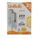 image 2 of UniBulb LED G9 200lm 1.8W 2700K (Warm White) Light Bulb - Pack of 2