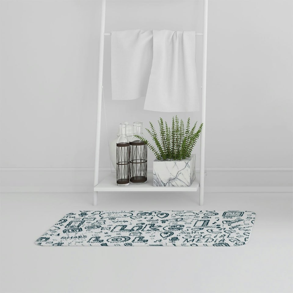 image 1 of Bathmat - Social media (Bath mats)