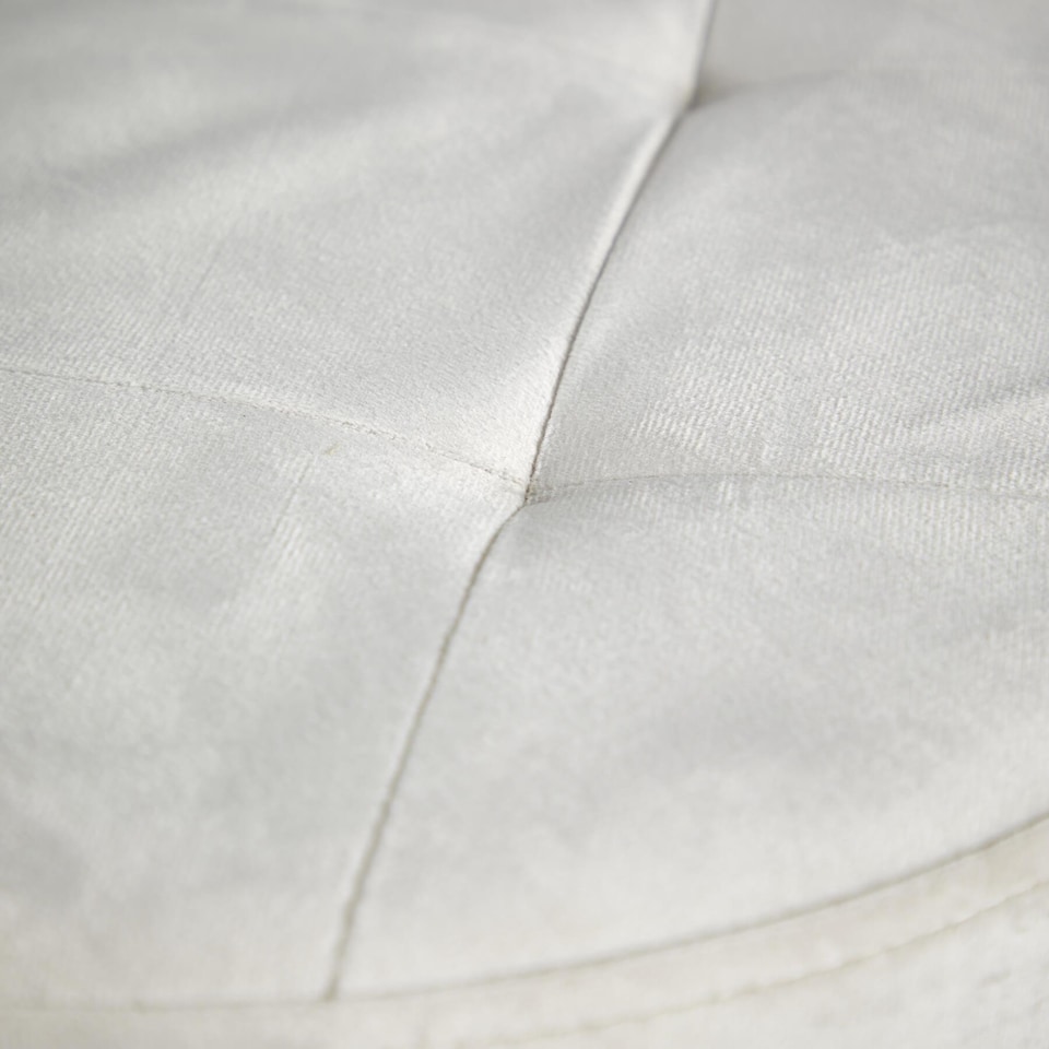 image 1 of Round Ottoman Storage Box Seat Foot Stool Suitable for All Rooms Home | Cream | Beige