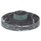 image 1 of Harbour Housewares Black Marble 12pc Round Glass Placemats & Coasters Set - 30cm Black