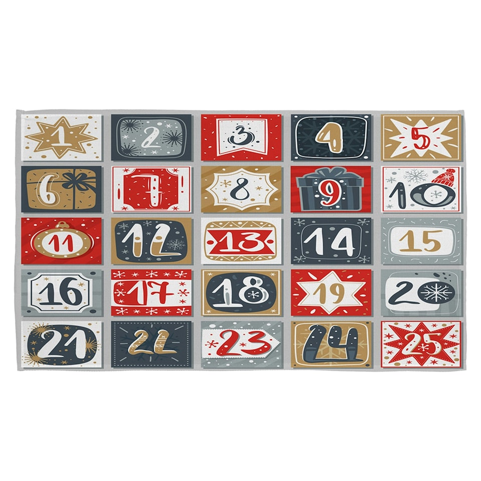 December advent calendar (kitchen towel)