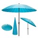 image 1 of 2.6m Aluminium Shanghai Garden Patio Sun Shade Parasol with Crank & Tilt in Turquoise Blue