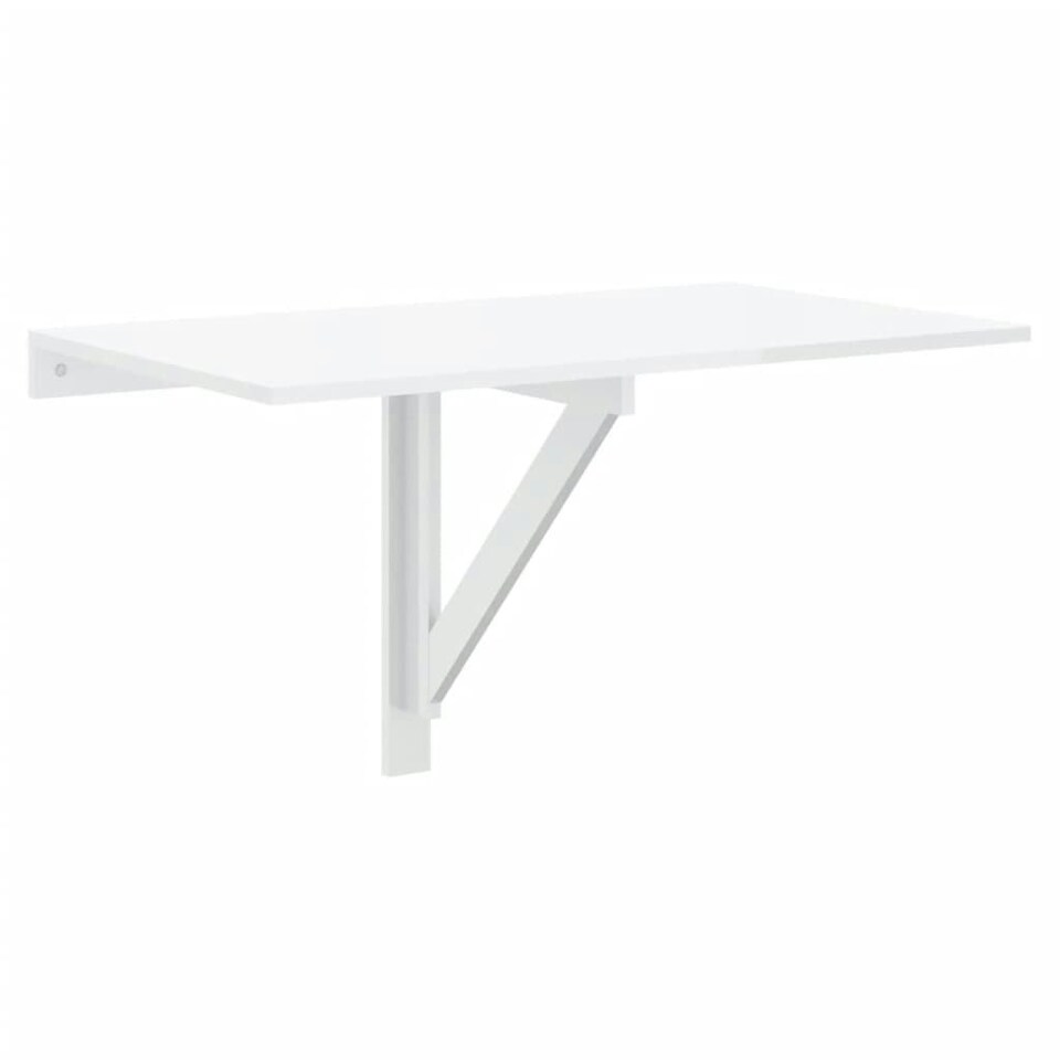 Folding Wall Table High Gloss White 100x60x56 cm Engineered Wood