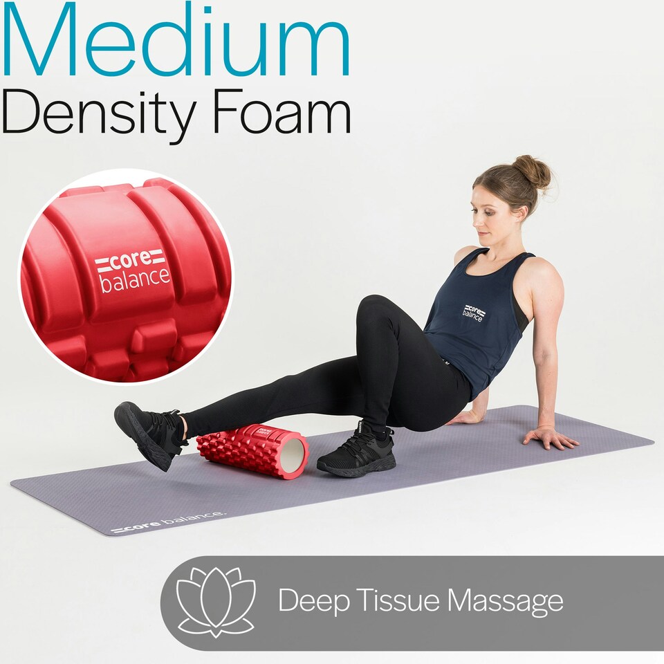 image 1 of Grid Foam Roller - Red