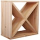image 1 of HOMCOM Wooden Wine Rack for 24 Bottle Square Tabletop Storage Holder Stand