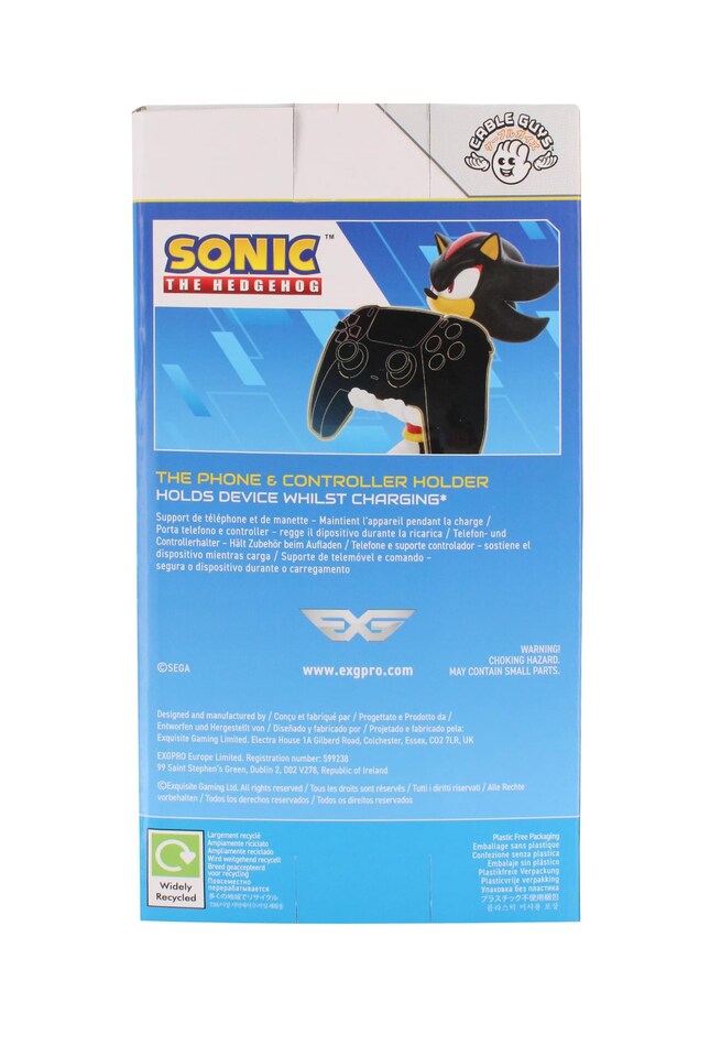 image 1 of Cable Guys Originals Sonic The Hedgehog Shadow Controller and Phone Stand