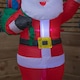 image 8 of 130cm (4ft) Inflatable LED Outdoor Christmas Standing Santa with Gift in Sack