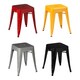 image 3 of Interiors by Premier Grey Powder Coated Metal Cubic Square Stool