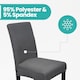 image 5 of Velvet Stretch Chair Covers, Spandex Dining Chair Slipcovers
