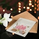 image 4 of Model Book of Calligraphy Art Card Carnation Walnut and Mollusk