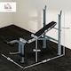 image 5 of HOMCOM Adjustable Multi Gym Weight Bench Barbell Stand Chest Leg Abs Training