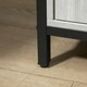 image 8 of HOMCOM Modern Sideboard Storage Cabinet with Adjustable Shelves Light Grey Grey | Black