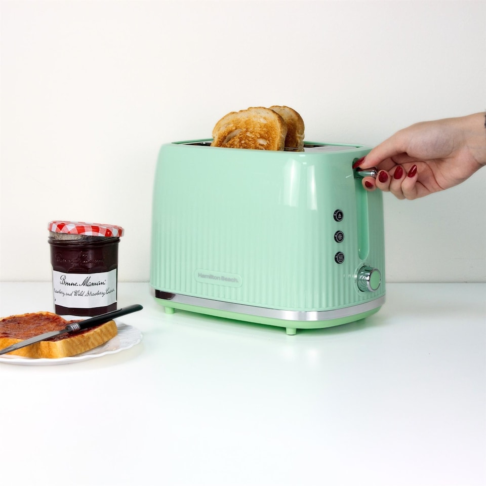 image 1 of Hamilton Beach Miami Kettle & Toaster Set Mojito Mint