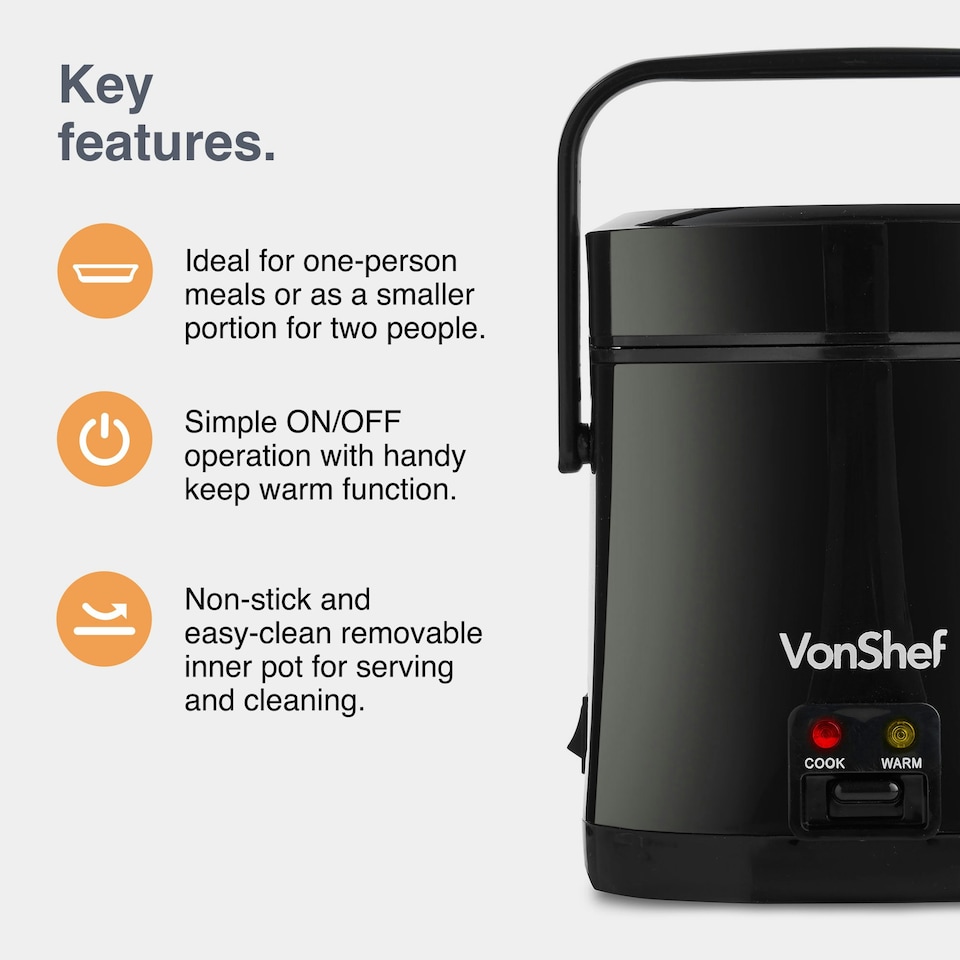 image 1 of Small Rice Cooker Electric Pot 0.3L 200W