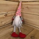 image 5 of 54cm Festive Christmas Haired Gonk with Dangly Legs in Striped Hat