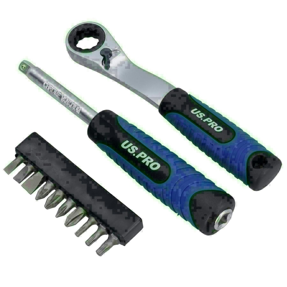 image 1 of 1/4in Drive Go Through Go-Thru Metric Socket + Accessory Set 4.5 - 13mm 29pc