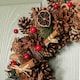 image 4 of 36cm Winter Spice Hanging Christmas Wreath with Pine Cones Red Berries & Dried Fruit