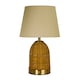 image 2 of RECHARGEABLE RATTAN TABLE LAMP Brown