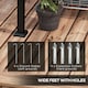 image 5 of Outsunny 2 x 3(m) Wall Mounted Pergola with Retractable Roof, Dark Grey