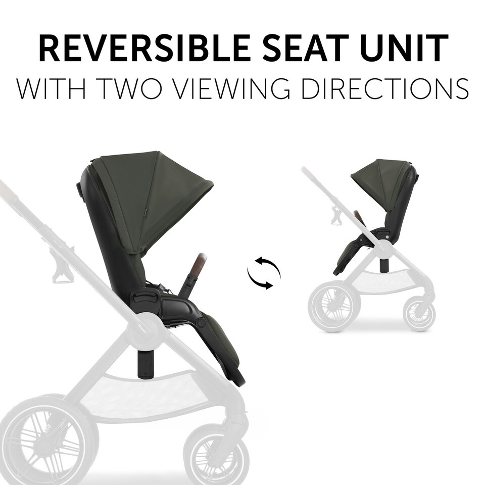 image 1 of hauck Walk N Care Pushchair Set - Dark Olive Green