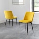 image 5 of Celeste Premium Mustard Dining Chairs - Set of 2