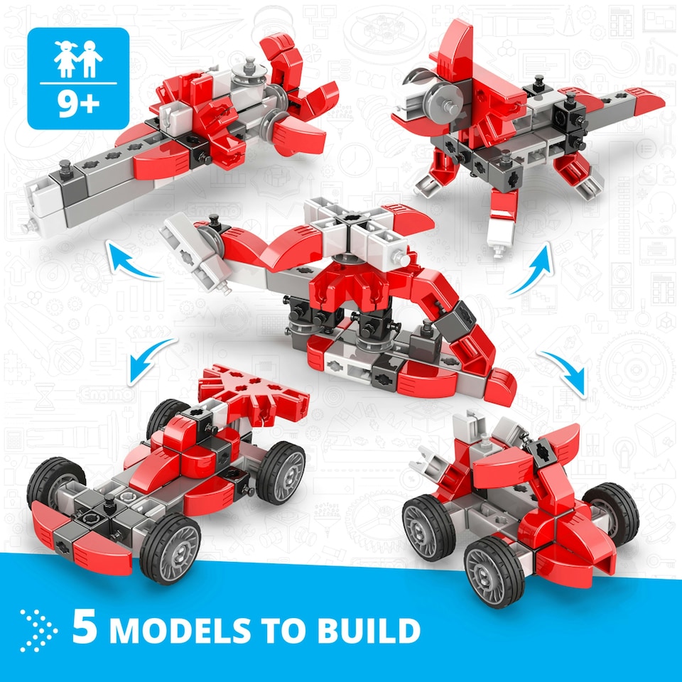 image 1 of Engino Inventor Mechanics Speed Racer With 5 Bonus Models