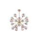 image 1 of Pagazzi Ornella 18-Light Antique Brass and Glass Pendant