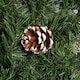 image 4 of 60cm Snow King Fir Hanging Christmas Wreath with Pinecones and 200 Tips in Green