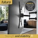 image 6 of Futura Heavy-Duty Universal TV Wall Mount Bracket for 26-60 Inch TVs, Tilt & Swivel Motion