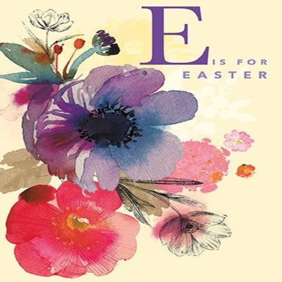 Words 'n' Wishes Easter Card for Friends and Family, 17.6 x 12.7 cms, FSC Certified and Multi-Coloured