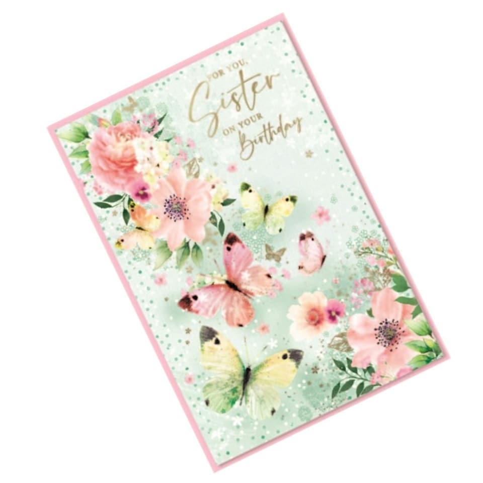 image 1 of Simon Elvin For You Sister Greetings Card (Pack of 6) - Multicoloured - One Size