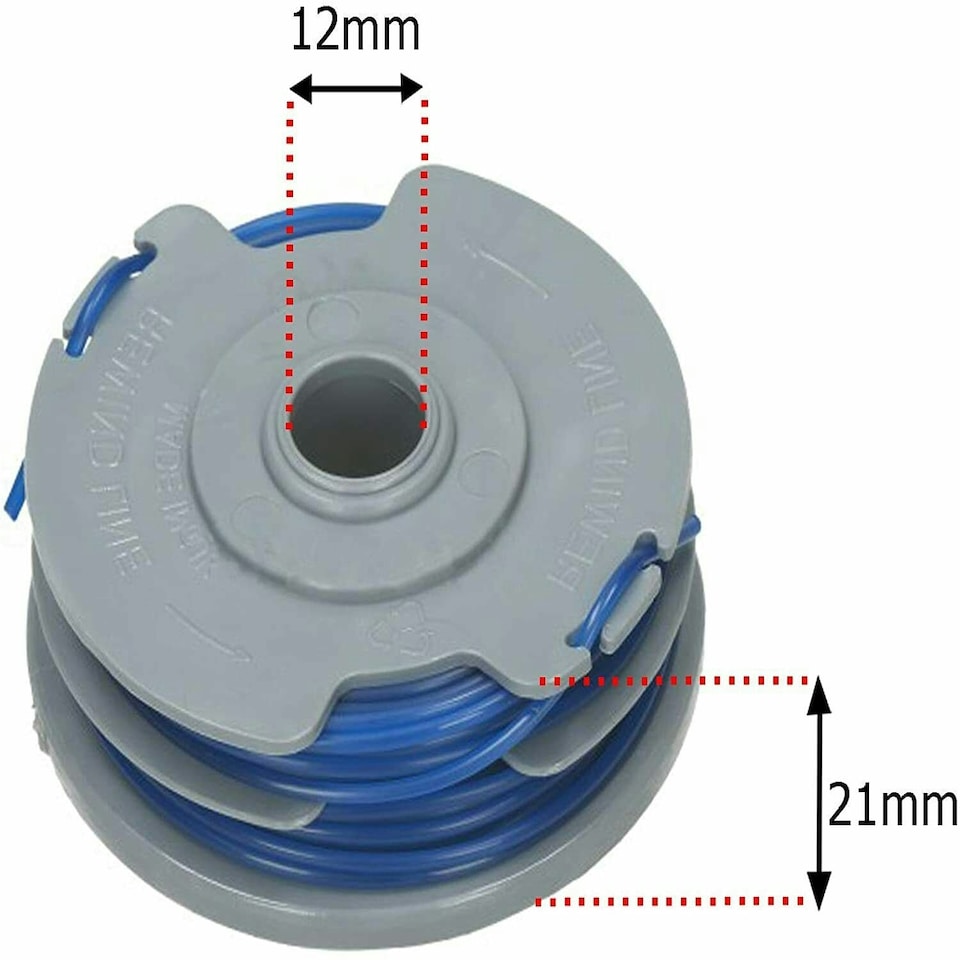 image 1 of SPARES2GO Spool Line + Cover Cap compatible with Flymo Strimmer Trimmer