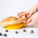 image 5 of Tiny Dining Divided Bamboo Suction Plate - Beige Cream