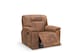 image 3 of Faux Leather Suede Brown Manual Recliner Chair MURCIA