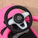 image 8 of HOMCOM Kids Ride-on Push Car 3 in 1 Benz G350 Baby Floor Slider Walker, Pink