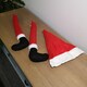 image 3 of 40cm Plush Santa Hat and Legs Christmas Tree Decoration
