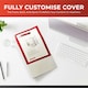 image 4 of Pack of 6 A4 White 4” (101mm) Presentation 2D Ring Binders with Fully Customisable Covers
